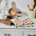 Black Buffalo Check Pumpkin Quilted Cotton Trivet 8x8