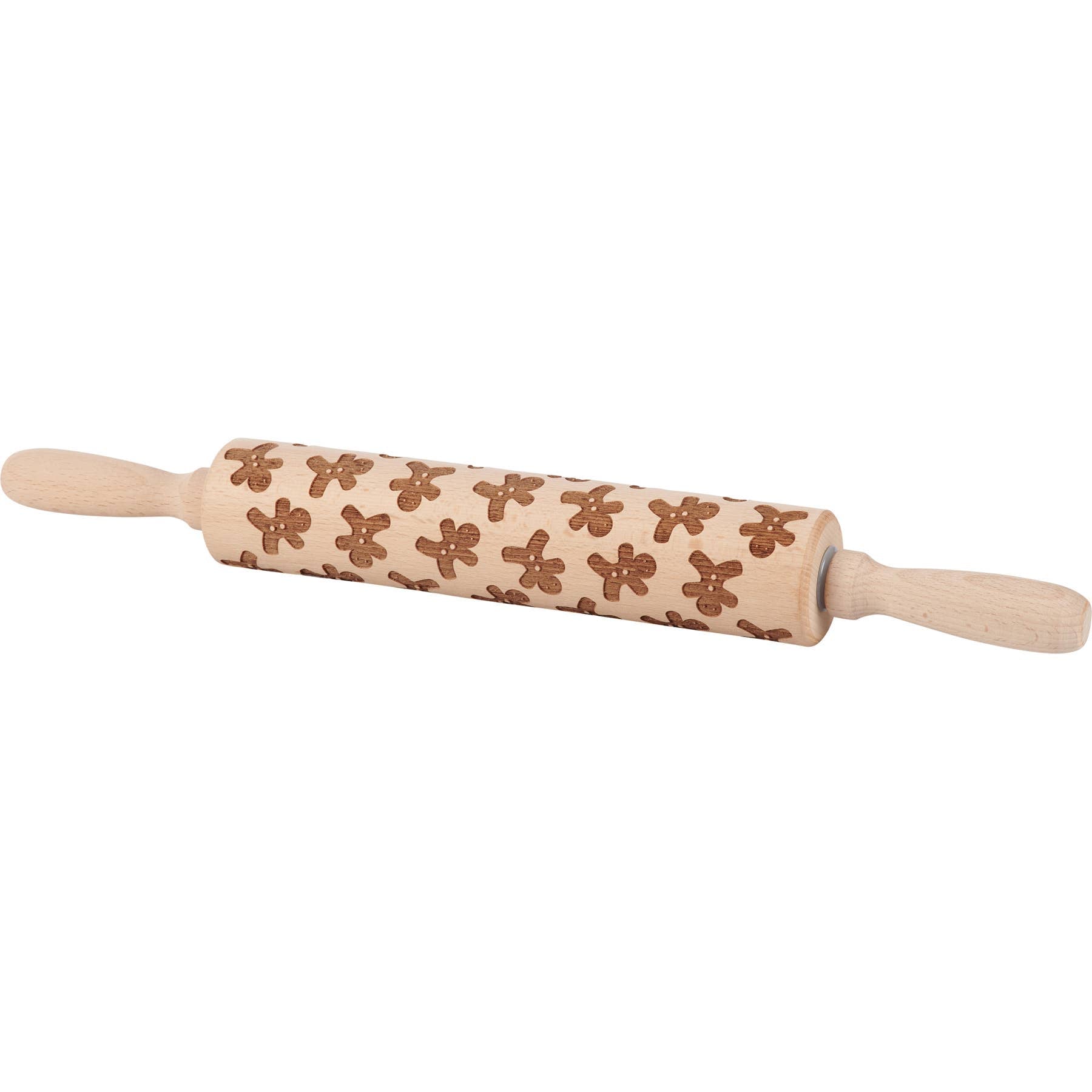 Gingerbread Men Large Wooden Rolling Pin