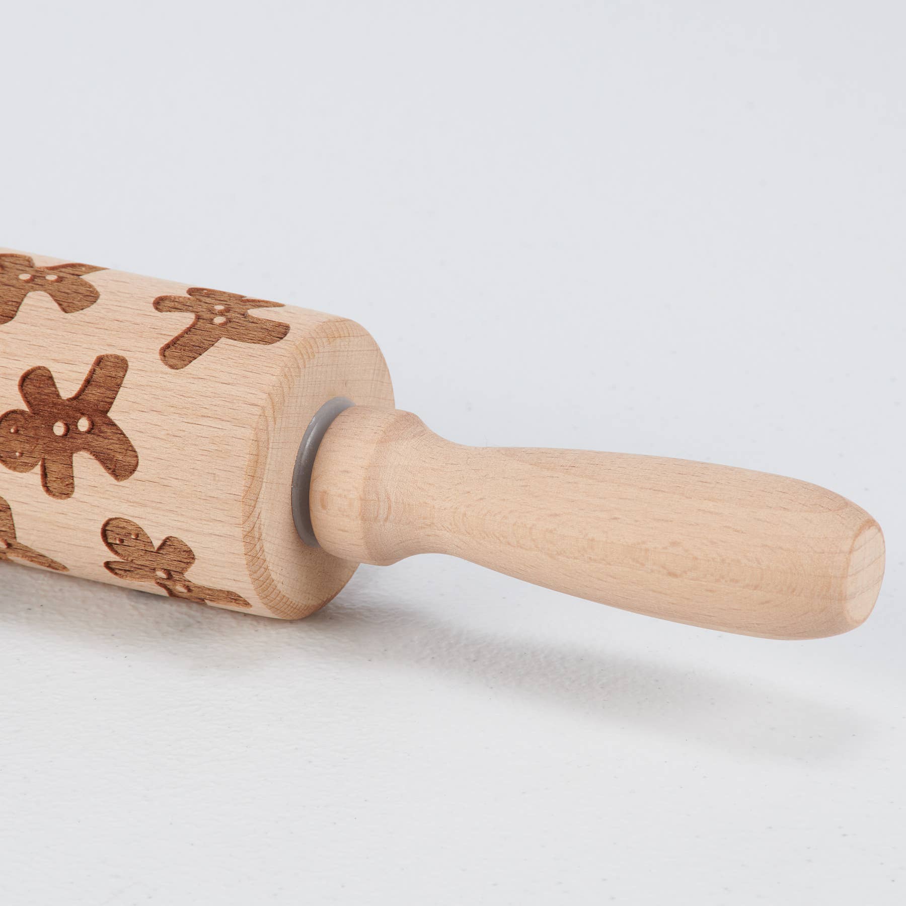 Gingerbread Men Large Wooden Rolling Pin