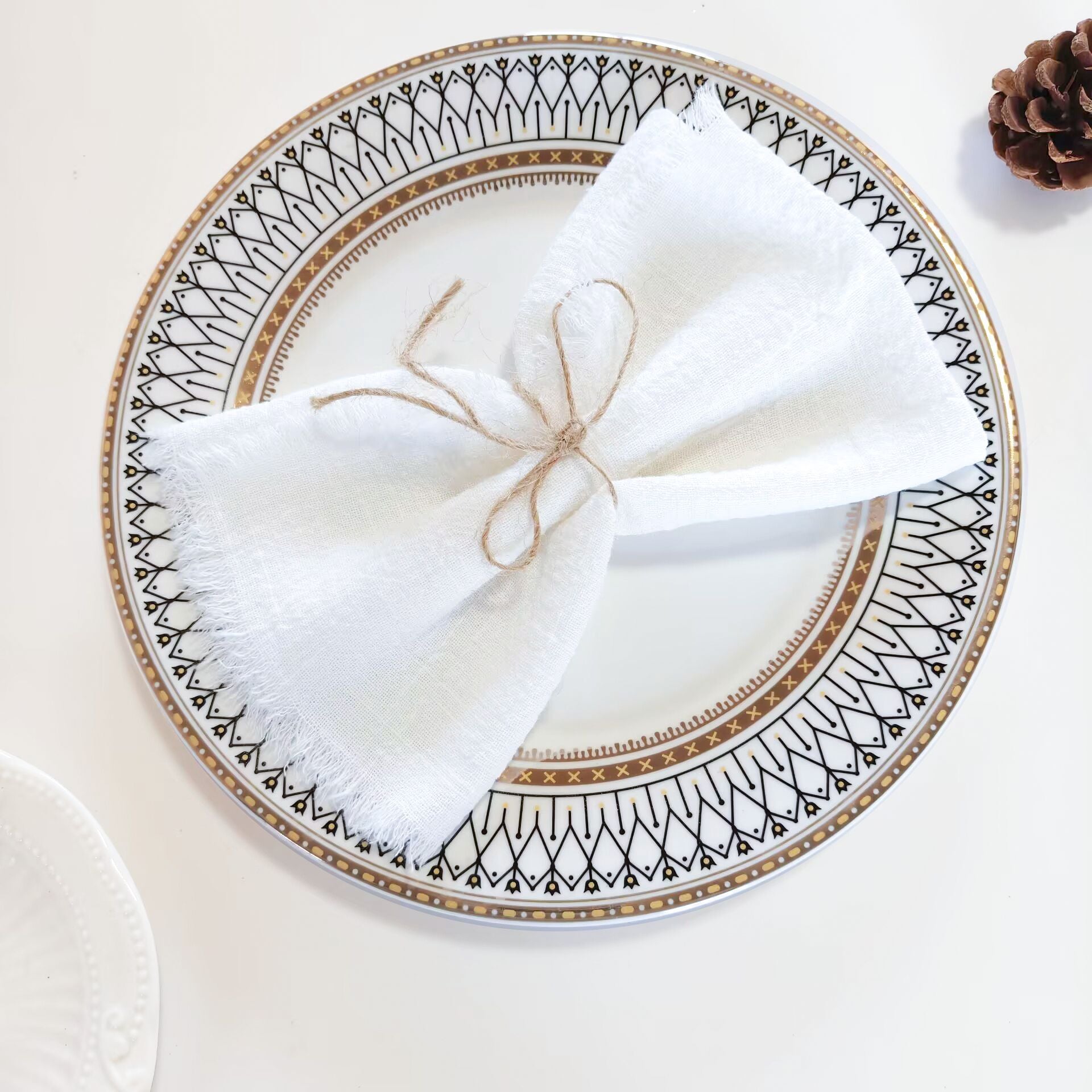 Tassel Edge Cotton Napkins