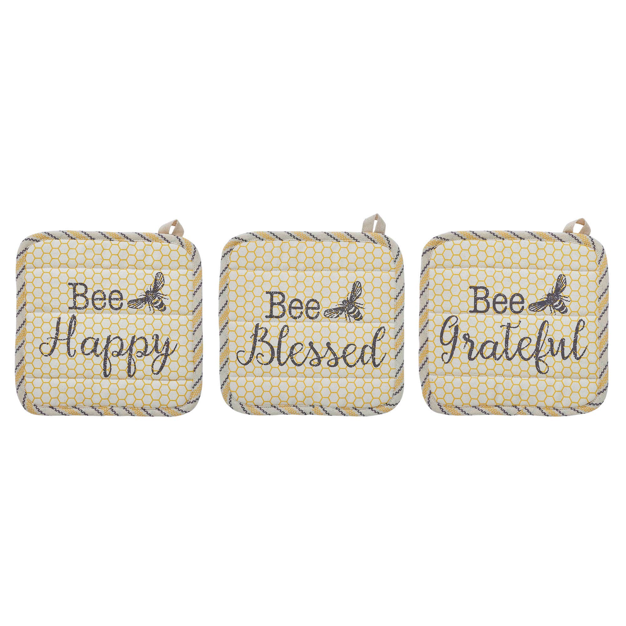 Buzzy Bees Pot Holder  8x8
