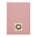 Holiday Patch Stripe Wreath Kitchen Towel