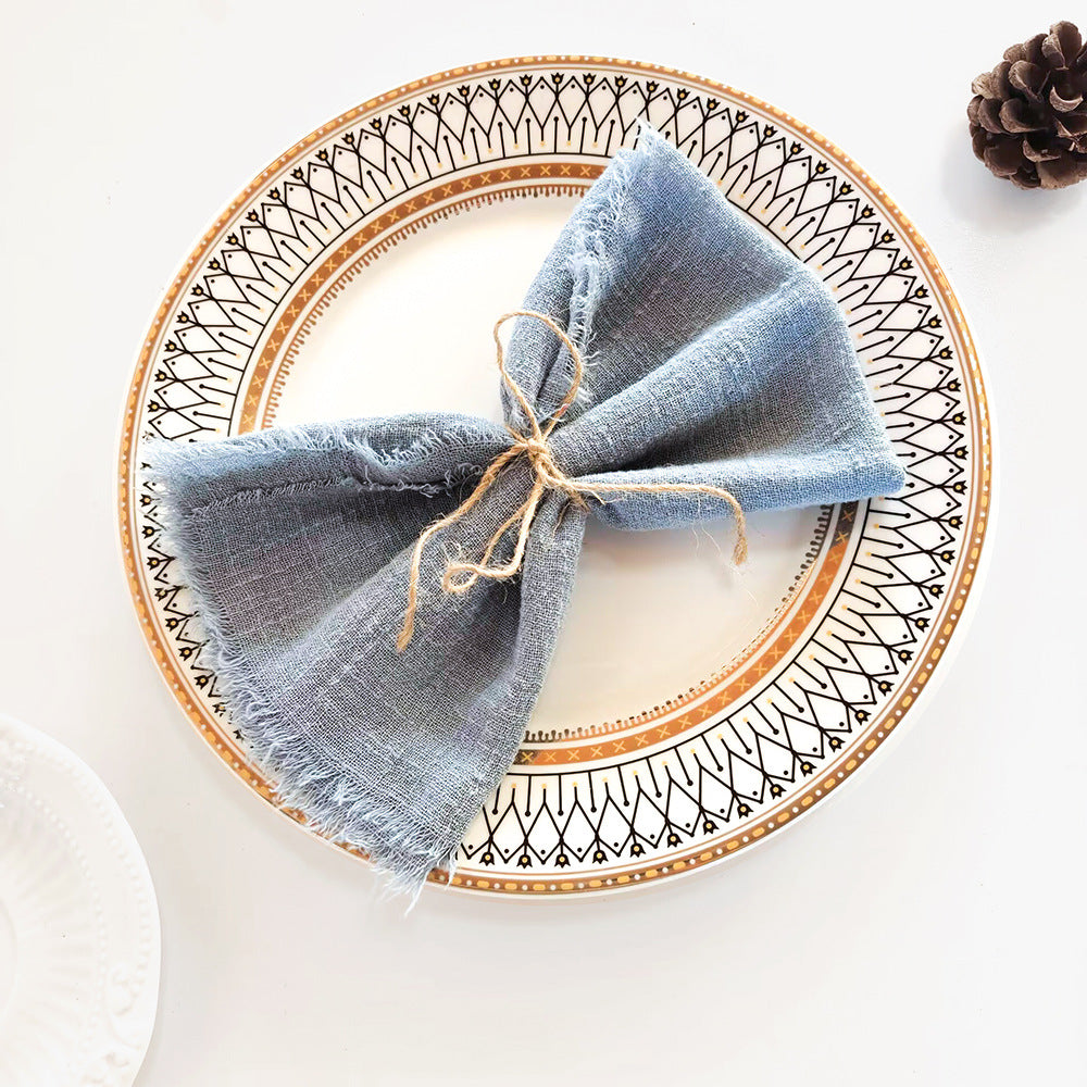Tassel Edge Cotton Napkins