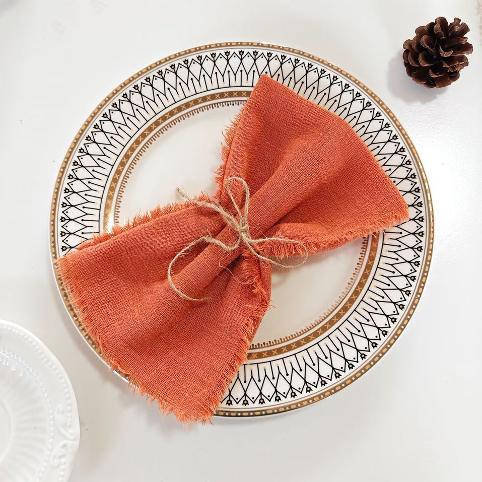 Tassel Edge Cotton Napkins