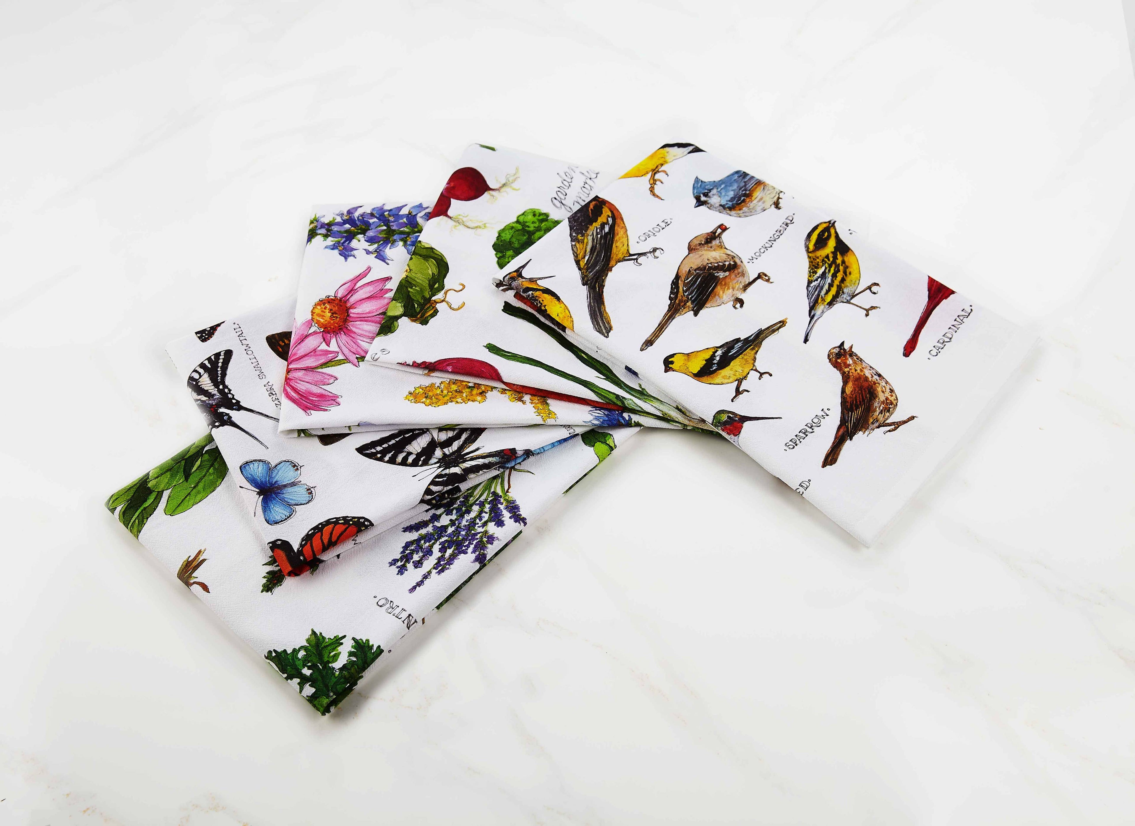 Field Guide Herbs Printed Kitchen Towel - Sally Eckman Roberts
