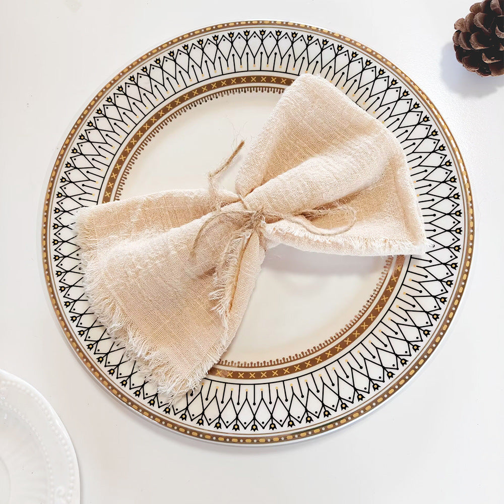 Tassel Edge Cotton Napkins