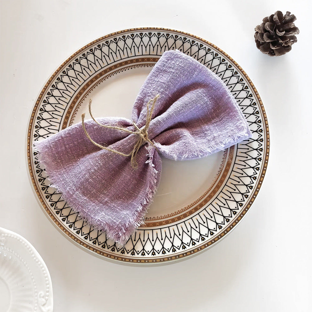 Tassel Edge Cotton Napkins