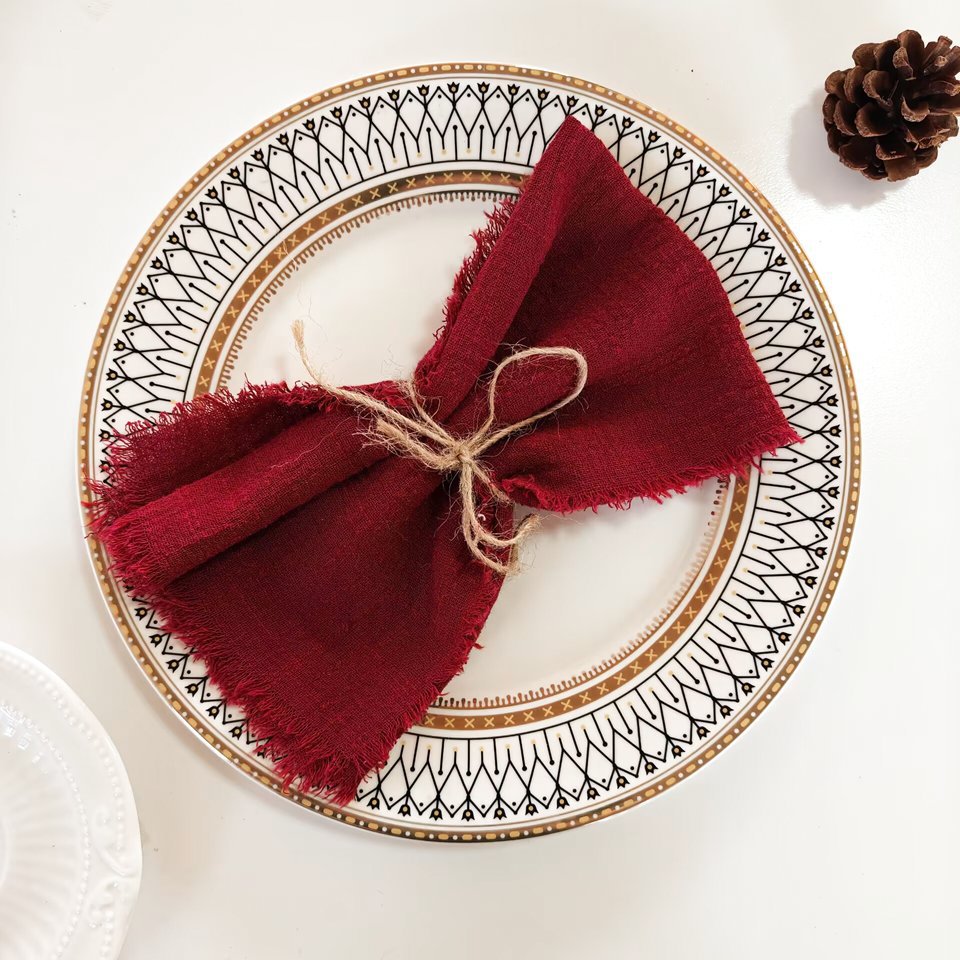 Tassel Edge Cotton Napkins