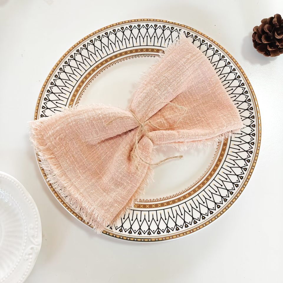 Tassel Edge Cotton Napkins