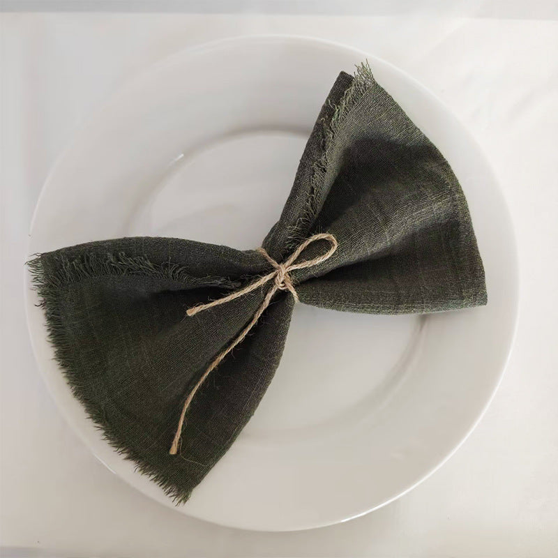 Tassel Edge Cotton Napkins